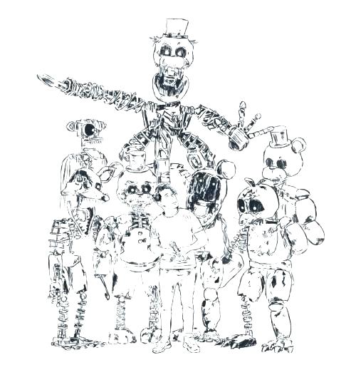 500x512 Coloring Pages And Circus Baby Coloring Pages 4 Coloring Fnaf