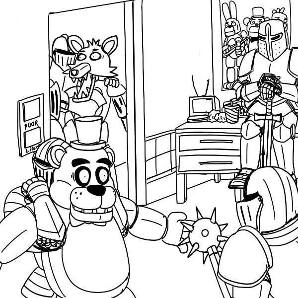 600x600 Fnaf Coloring Pages 24 Coloring Pages For Kids