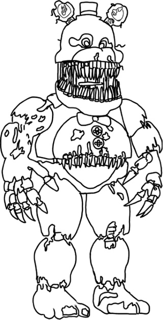 320x628 Colouring 4 All Fnaf 4 Colouring Sheets Fnaf Phone Guy Colouring