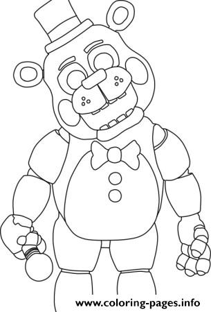 305x450 Five Nights At Freddys Fnaf 2 Coloring Pages Printable
