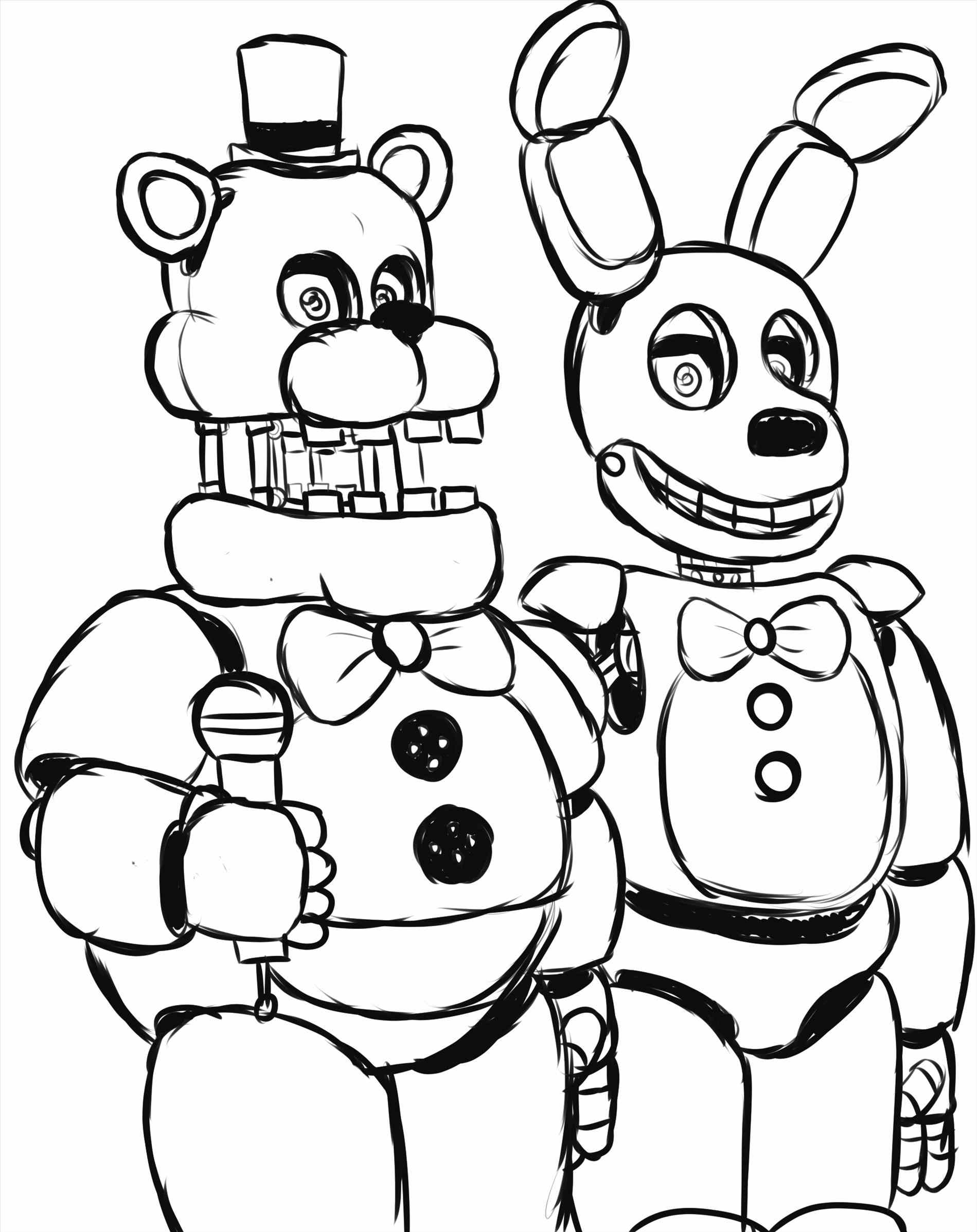 1899x2394 Five Nights At Freddy S Coloring Pages Sister Location Free Fnaf
