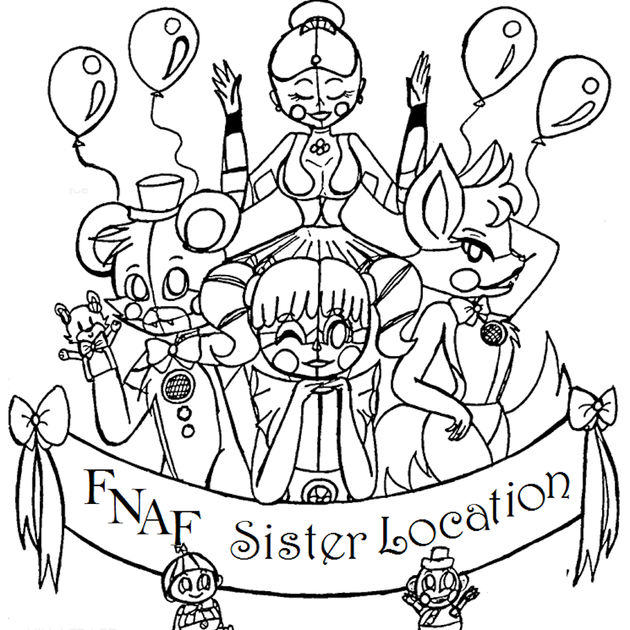 630x630 Fnaf Coloring Pages Sweet