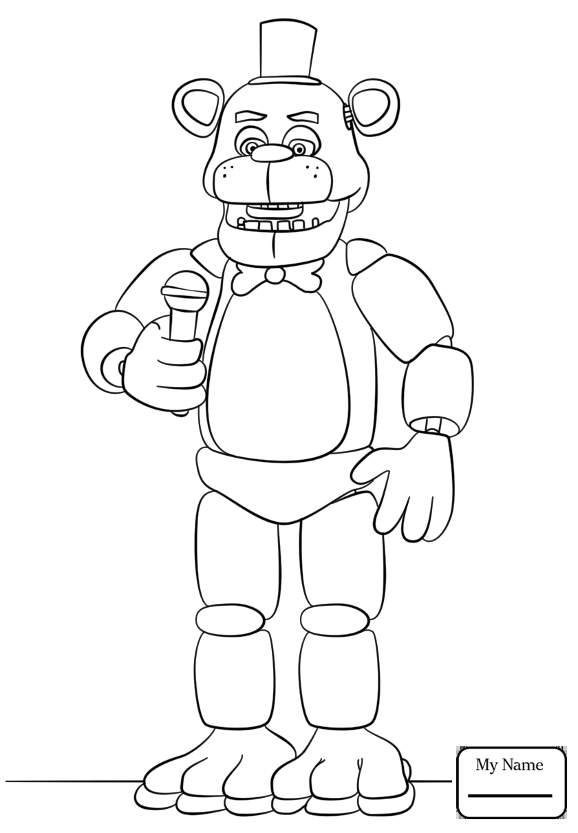 840x1210 Coloring Pages For Five Nights At Freddys