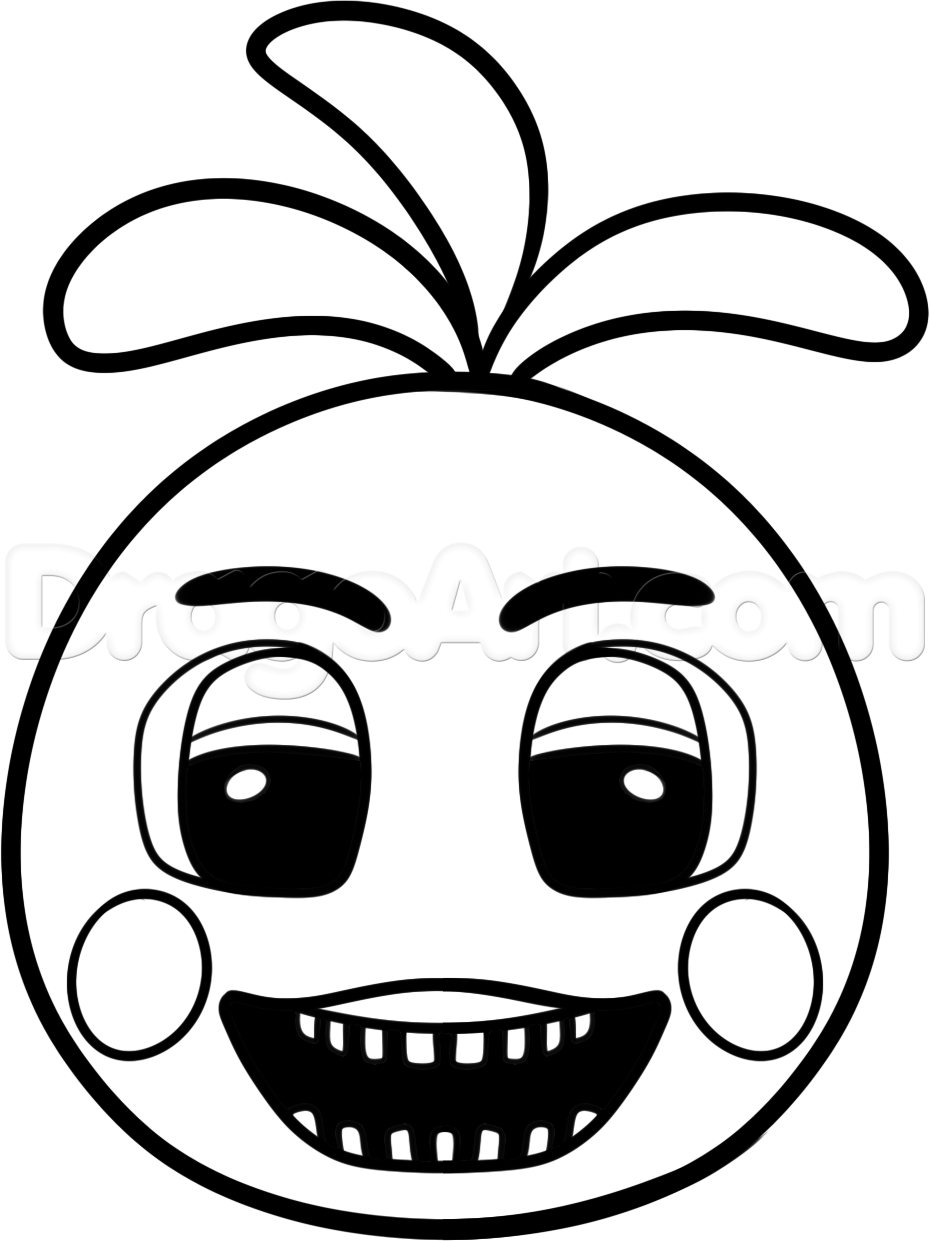 930x1241 F Naf 2 Coloring Pages Chica Toy Five Nights