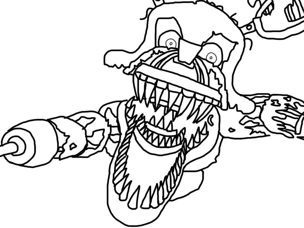 Fnaf Coloring Pages Foxy
