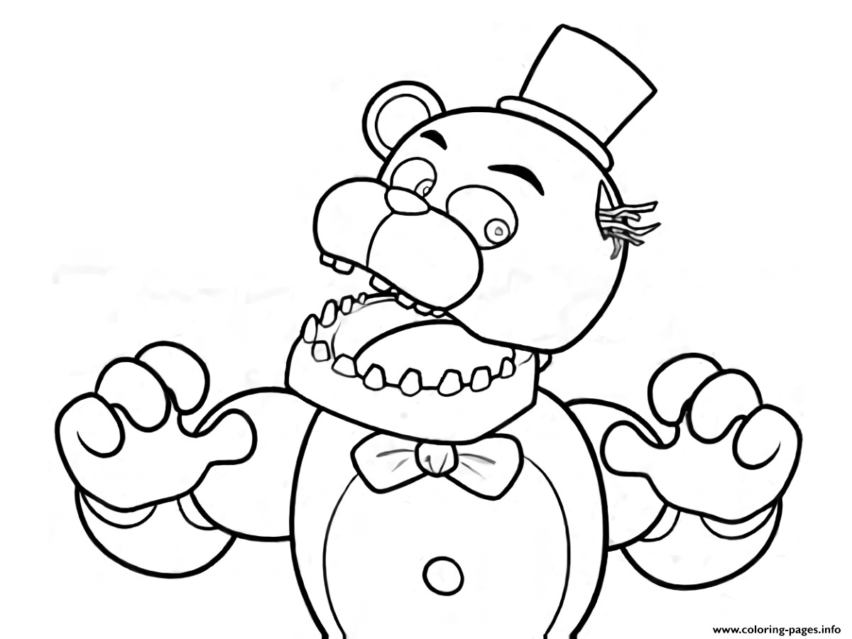 Fnaf Coloring Pages Free
