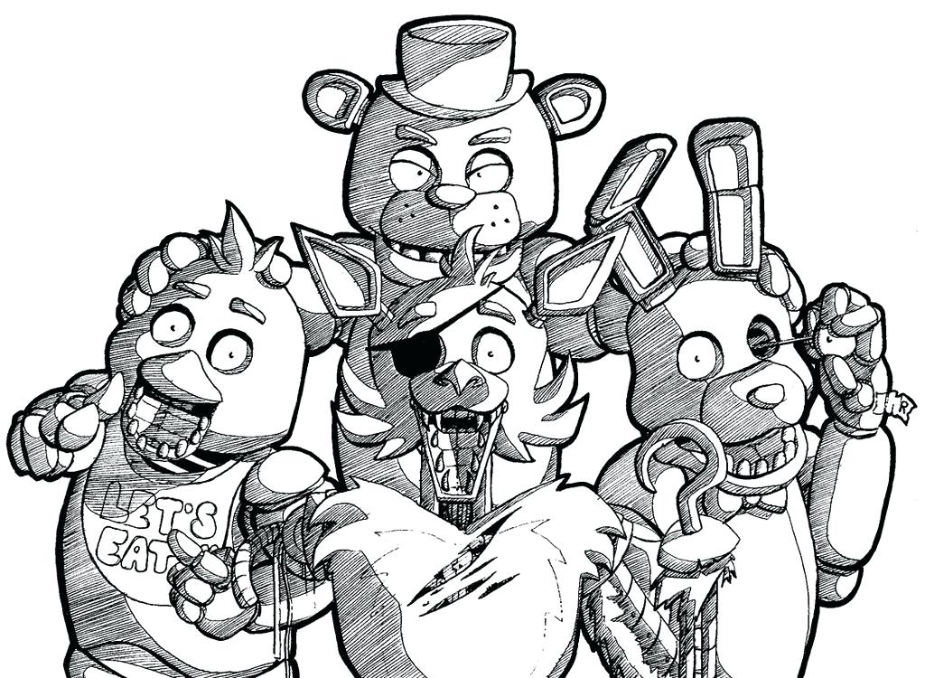 1024x750 Fnaf Coloring Pages Online 2 Coloring Pages Stock 2 Colouring Free