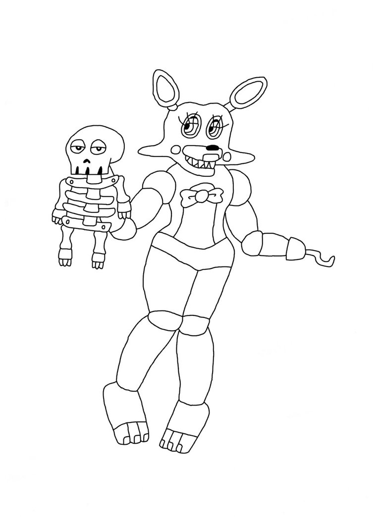 765x1044 Best Of Fnaf Toy Mangle Coloring Pages Design Free Coloring Pages