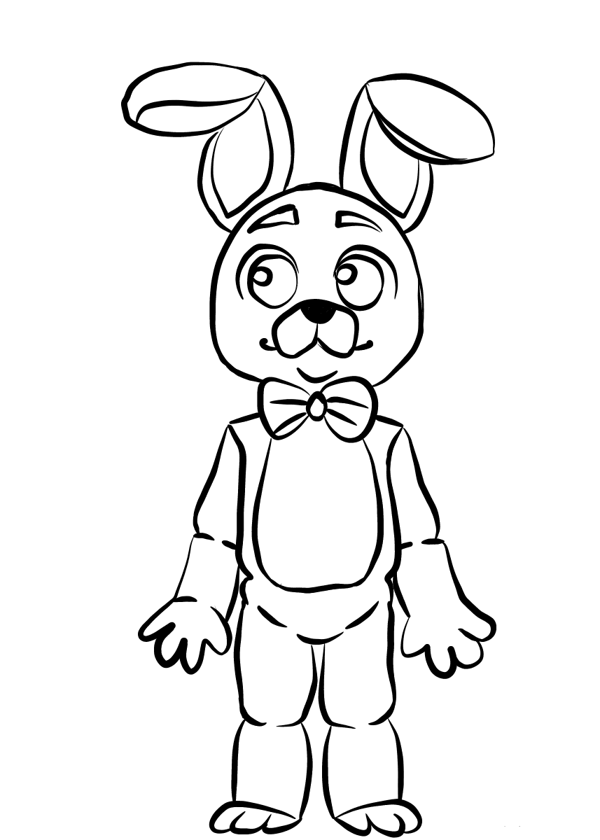 857x1200 Free Printable Five Nights At Freddy's Coloring Pages (Fnaf