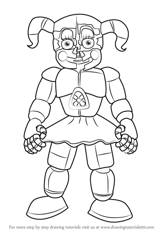 566x800 Free Printable Five Nights At Freddy's Coloring Pages