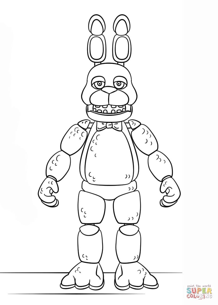 Fnaf Coloring Pages Springtrap