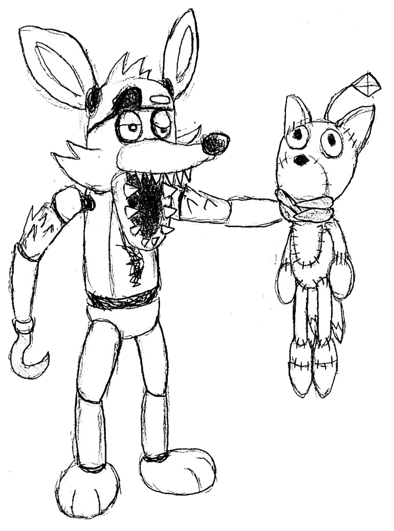 Fnaf Foxy Coloring Pages