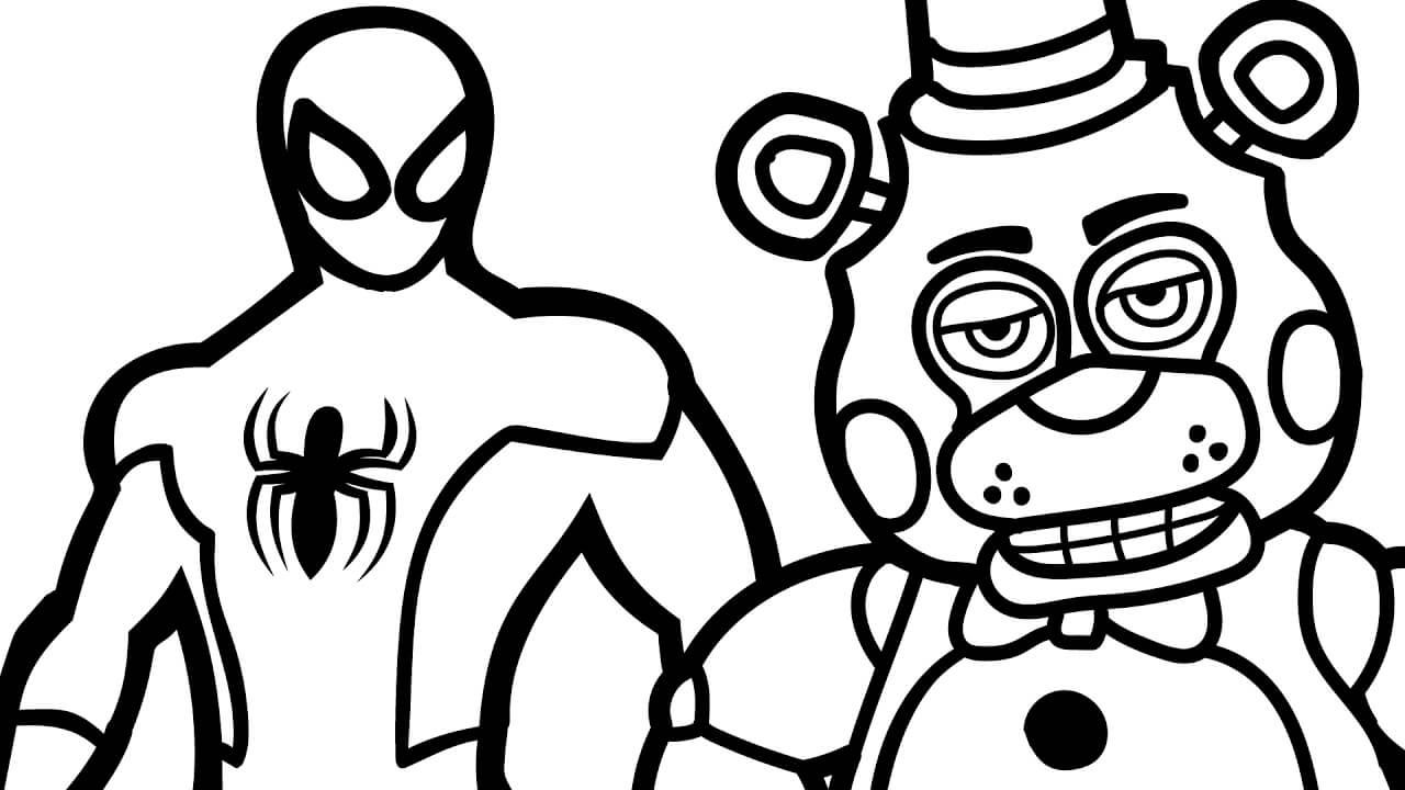 1280x720 Fnaf Coloring Pages 33 Coloring Pages For Kids