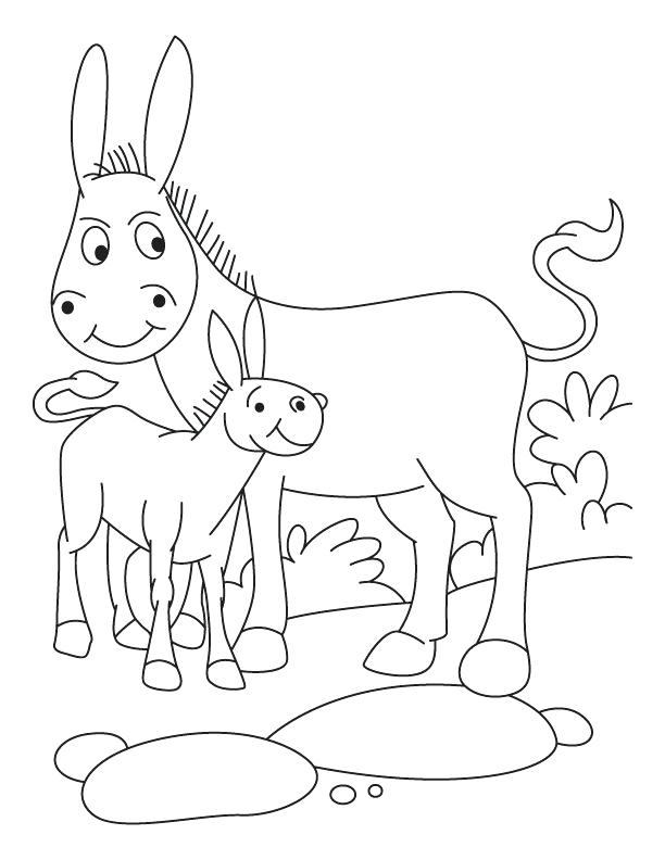 612x792 Donkey Coloring Page Donkey Coloring Page Baby Donkey Kong