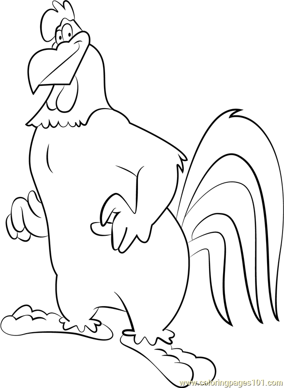 587x800 Foghorn Leghorn Coloring Page