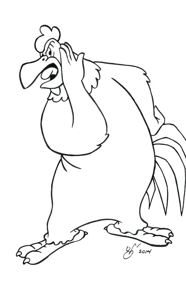 600x907 Foghorn Leghorn Coloring Pages Foghorn And Leghorn Coloring Pages