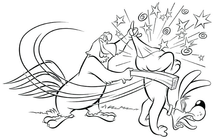 694x451 Foghorn Leghorn Coloring Pages Foghorn Leghorn Colouring Pages