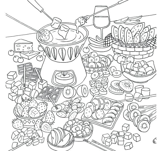 655x609 Adult Food Coloring Pages