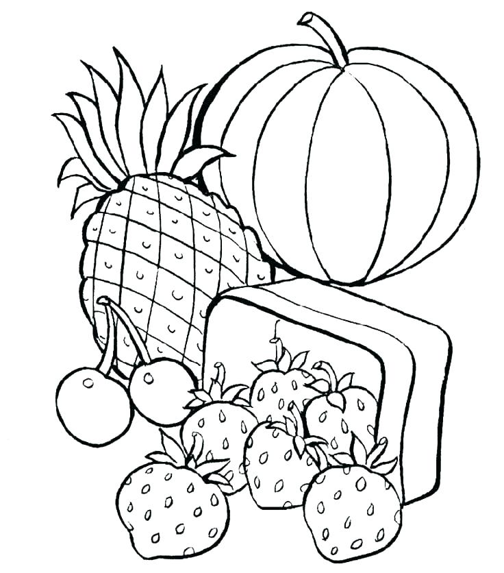 736x836 Healthy Food Coloring Pages Printable Printable Healthy Food