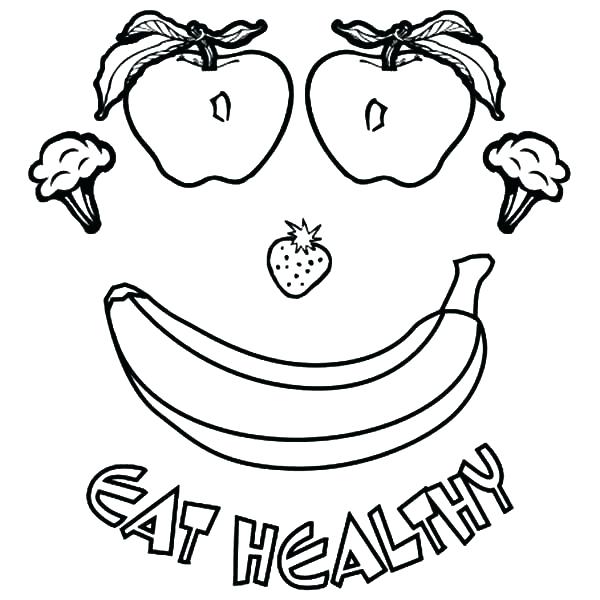 600x600 Food Groups Coloring Pages Coloring Picture Of Food Good Healthy