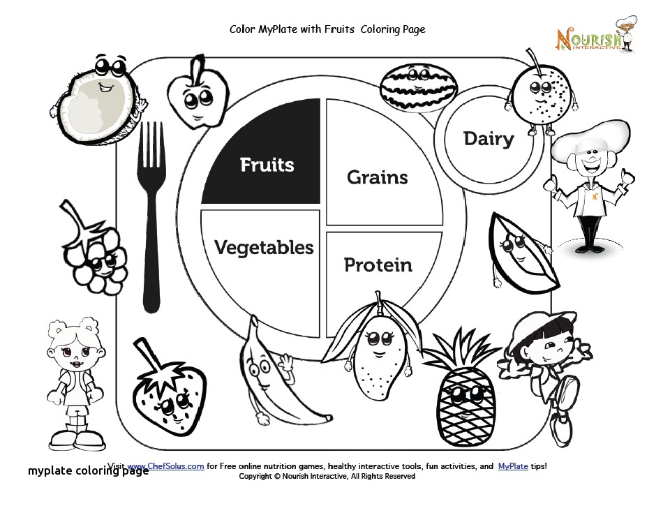 960x725 Myplate Coloring Page