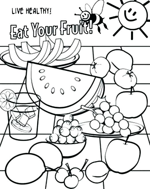 522x657 Coloring Pages Food Food Coloring Pages Plus Eat Your Healthy Food