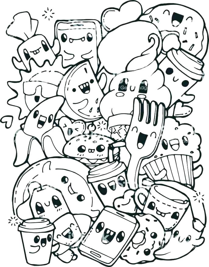 687x877 Food Coloring Page Coloring Pages Of Food Breakfast Coloring Pages