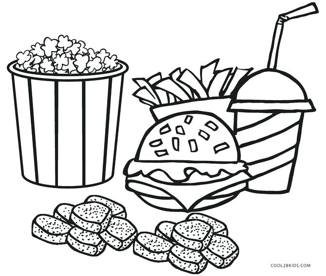 670x568 Food Coloring Pages Food Coloring Page Healthy Book Packed