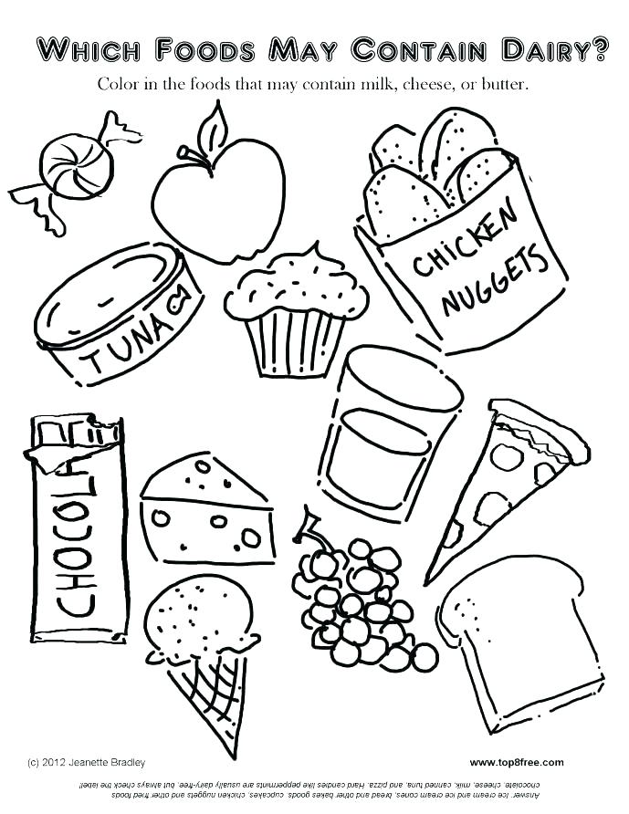 689x892 Food Coloring Pages Taco Junk Food Coloring Page Cute Food
