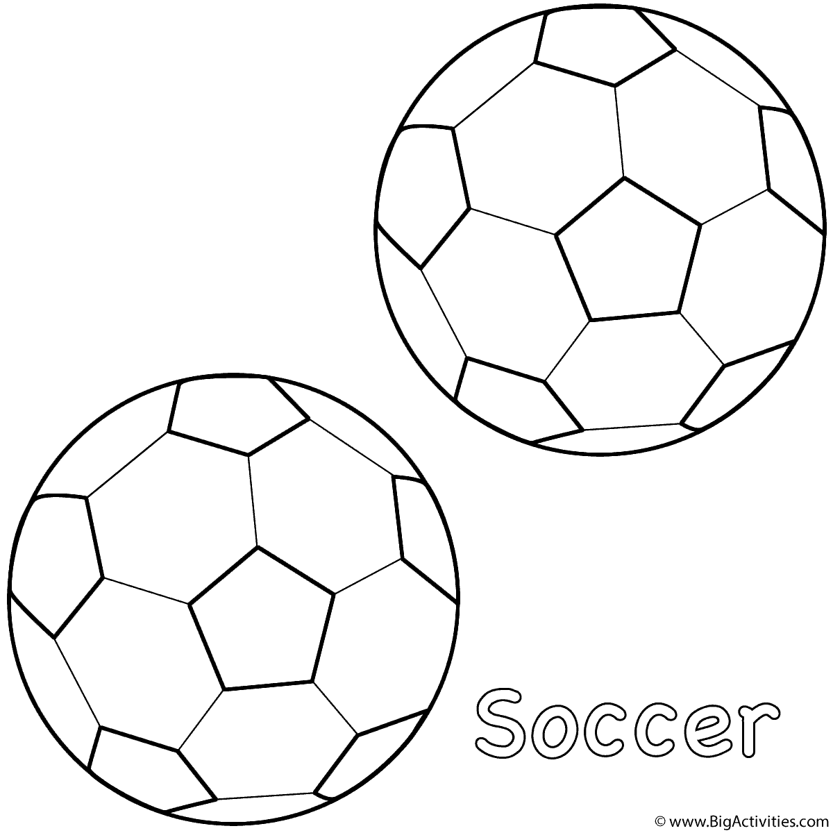 1200x1200 Soccer Balls Coloring Page Sports Soccer Ball Coloring Page