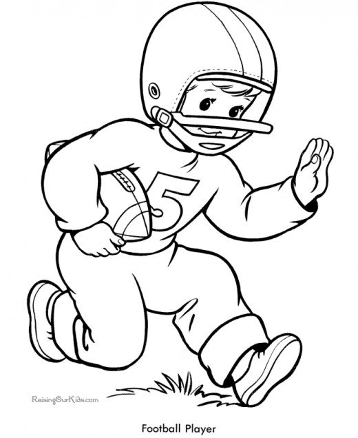520x636 Best Printable Football Coloring Pages Free 1968 Printable