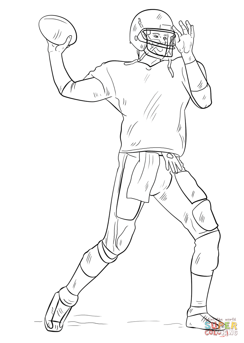 856x1202 Football Player Coloring Page Free Printable Coloring Pages