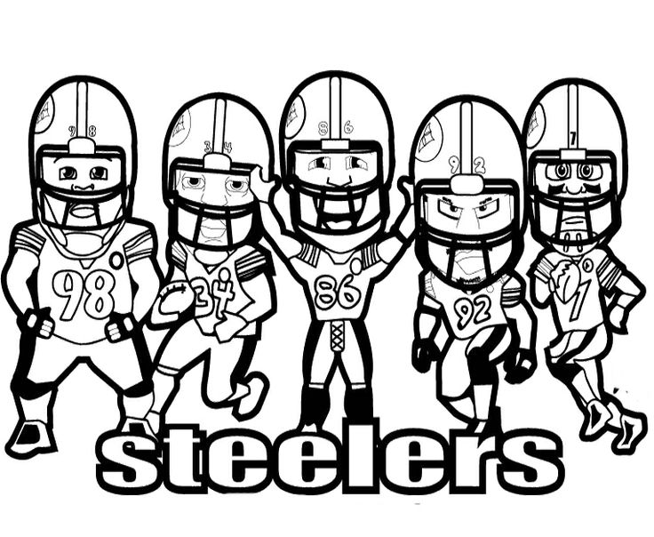 736x604 Steelers Football Players Coloring Pages