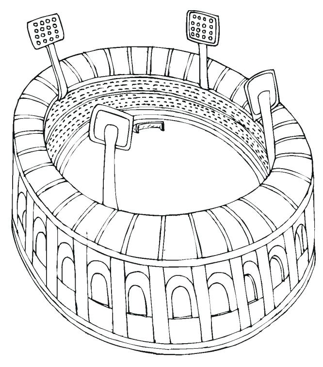 666x757 Football Field Coloring Page Coloring Page Sporturka Printable