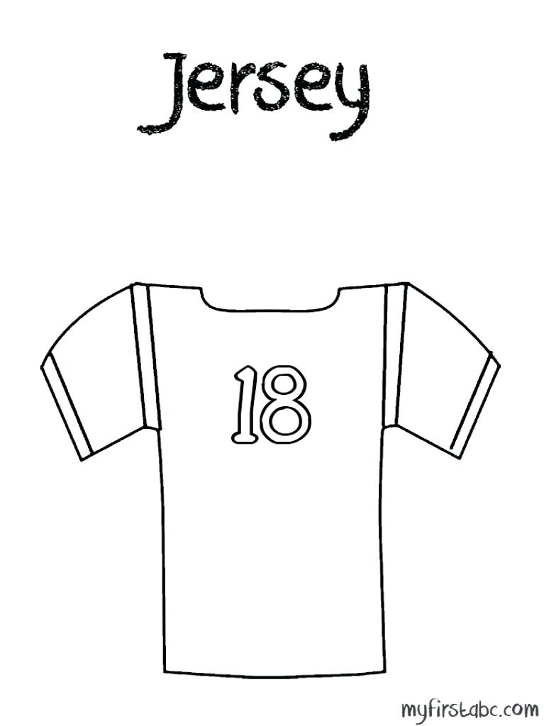 767x1024 Football Jersey Coloring Page Football Jersey Colouring Pages Page