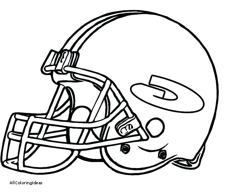 959x816 Football Helmet Coloring Page