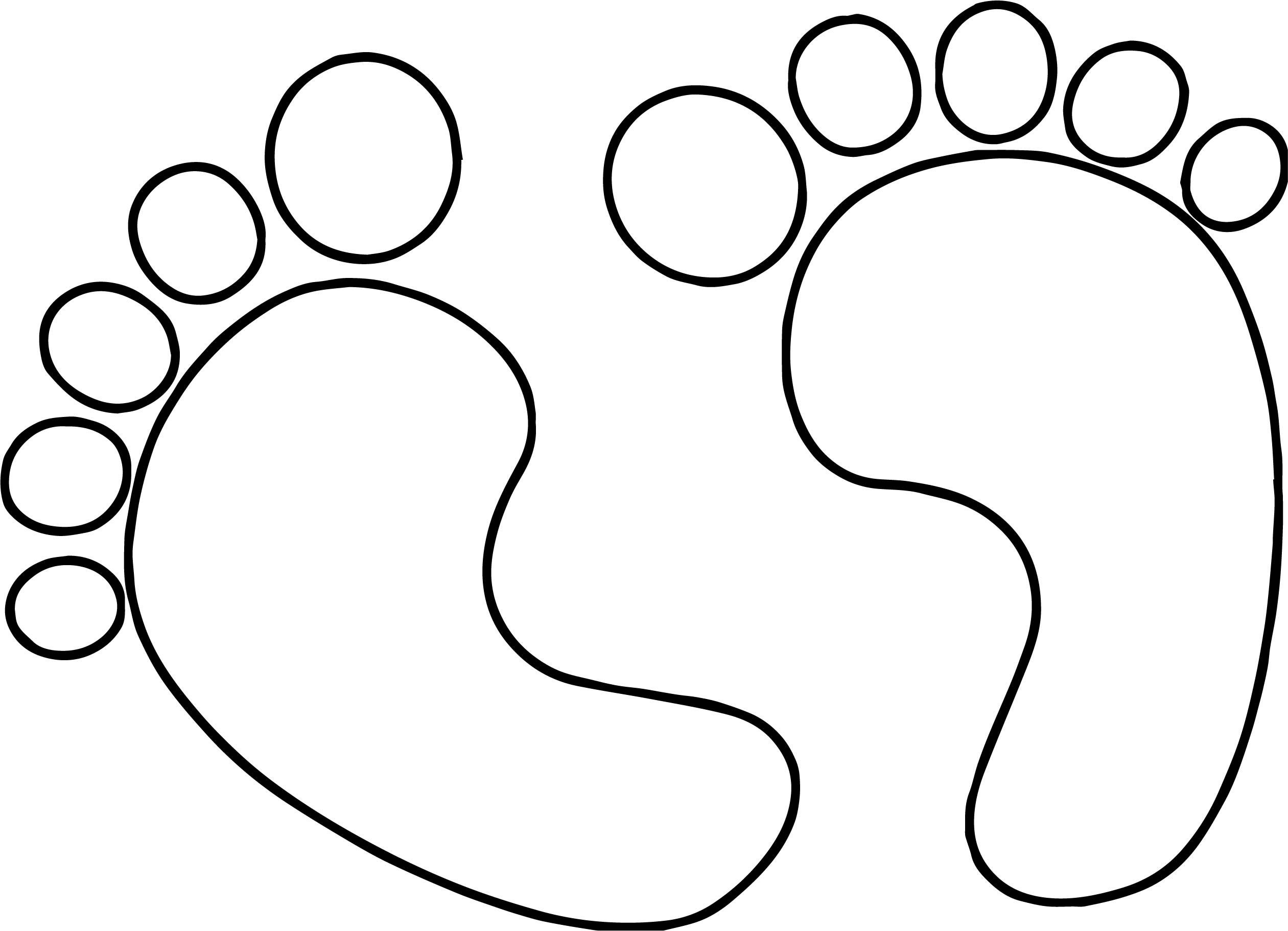 Footprint Coloring Page