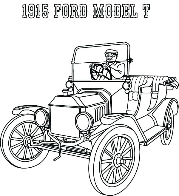 600x657 Ford Coloring Pages Ford Coloring Pages Ford Model T Car Coloring
