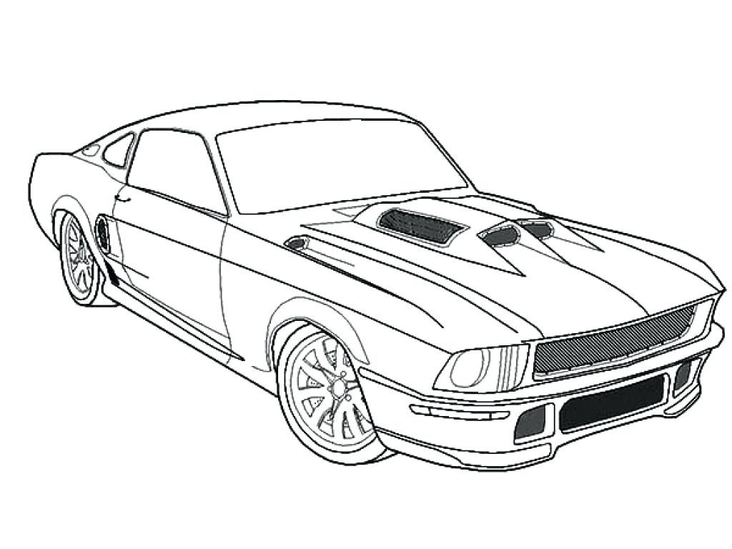 1024x768 Coloring Page ~ Ford Coloring Pages Mustang Free Printable Car