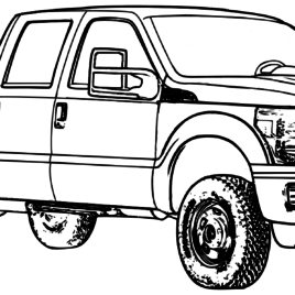 268x268 2014 Ford F250 Lifted Coloring Page Free Printable Coloring Pages