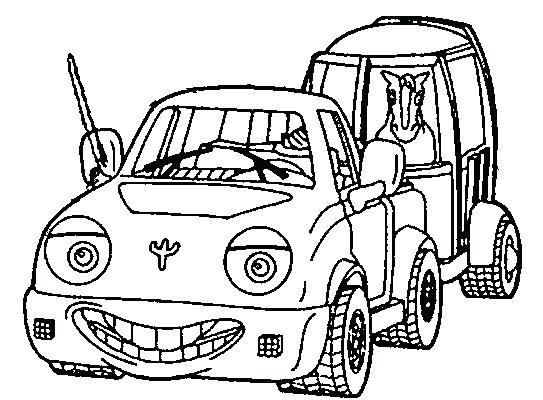 543x400 Horse Trailer Coloring Pages