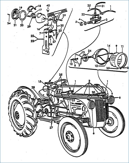 500x631 Wiring Diagram Schematic For 9n Ford Tractor
