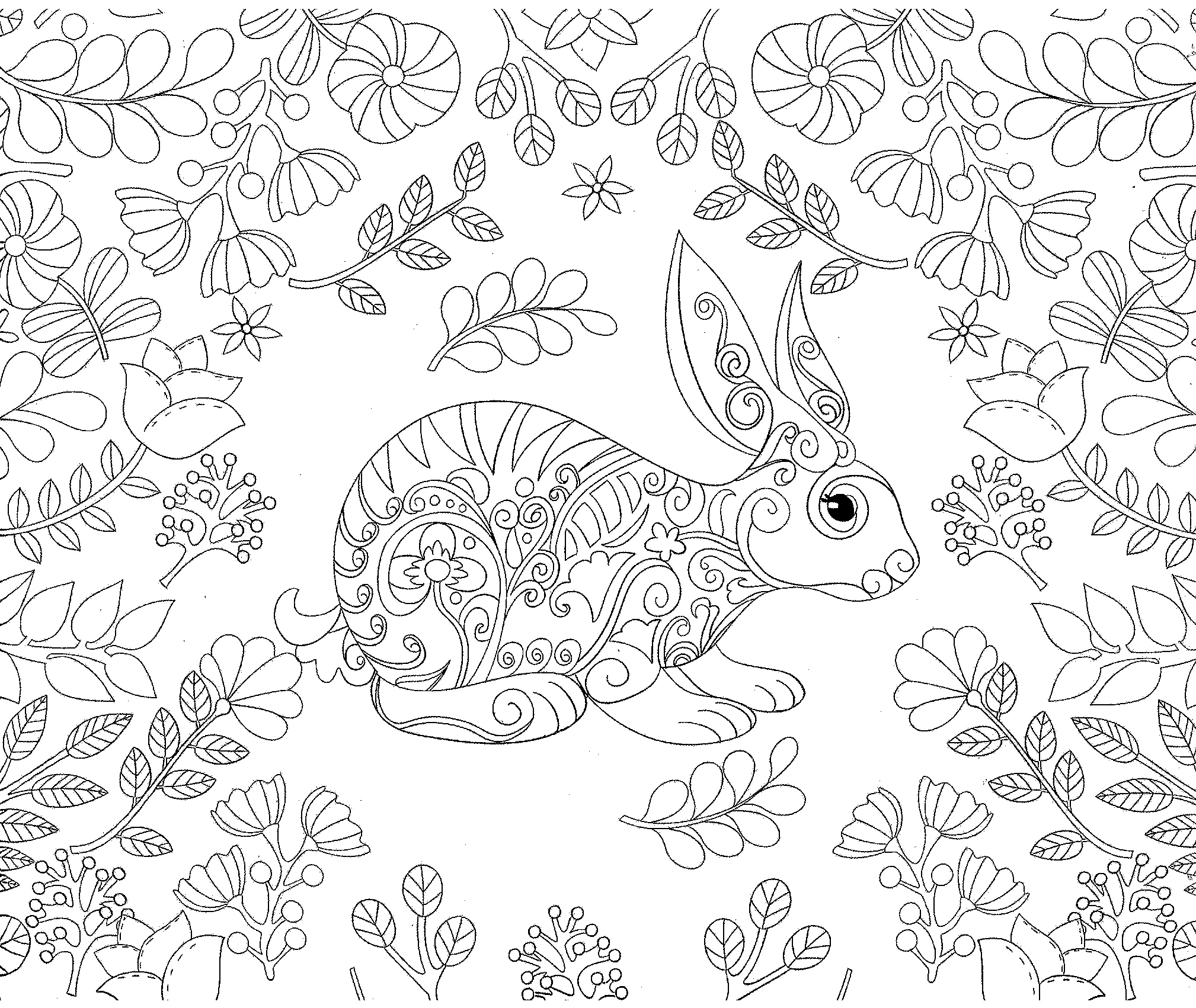 2018x1702 Forest Coloring Pages