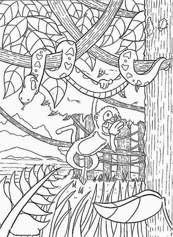Forest Coloring Pages For Kids
