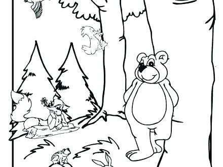 440x330 Forest Coloring Pages Forest Coloring Pages Printable Coloring