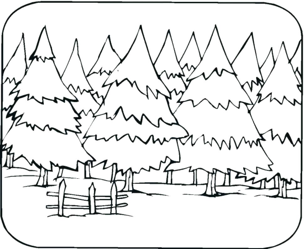 970x796 Coloring Pages Forest Forest Coloring Pages Printable Deer Fantasy