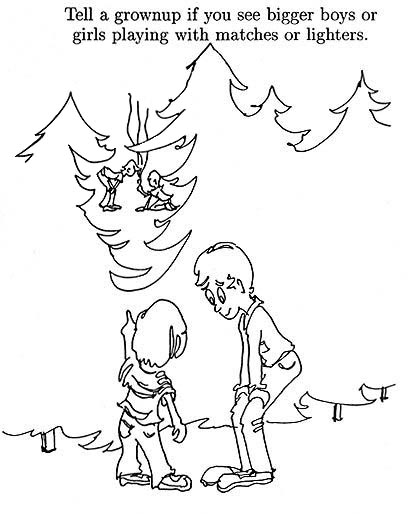 Forest Fire Coloring Pages