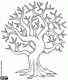 236x278 Tree Coloring Pages