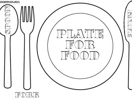 440x330 52 Empty Plate Coloring Page, Best Photos Of Dinner Plate Coloring