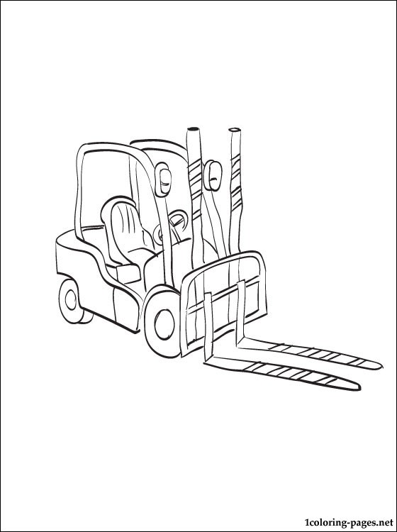 560x750 Forklift Coloring Page Coloring Pages